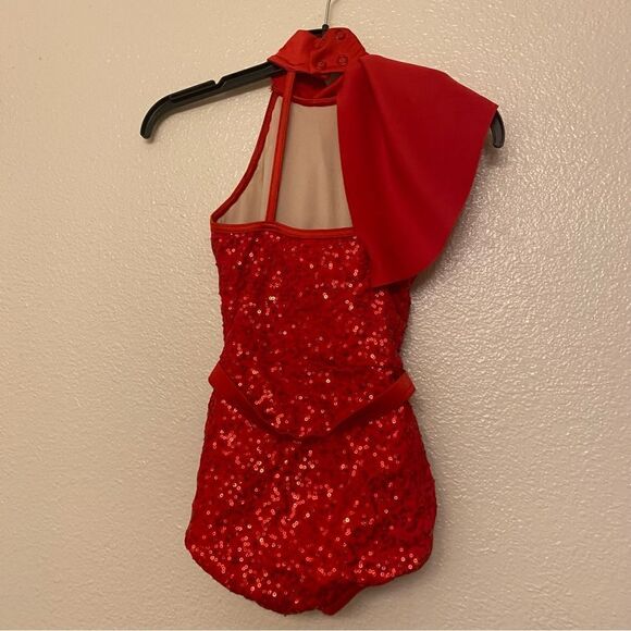 WEISSMAN Elite Dance Costume red rhinestone Heat Wave
SQ13216 Child IC 7/8 - Picture 4 of 10